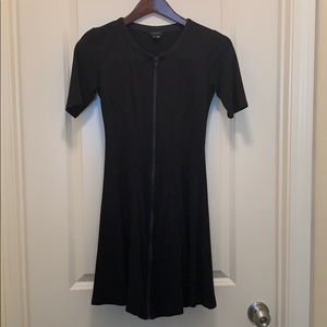 Theory little black dress with zipper, size zero!
